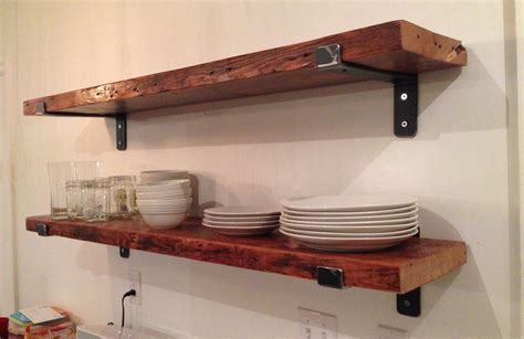 reclaimed wood shelves with metal brackets|Reclaimed Wood Shelves With Brackets .